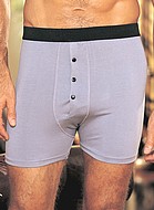 Boxer shorts with snap front